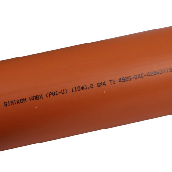 Канализационная труба Sinikon NPVH 110 мм, 2 м.-6