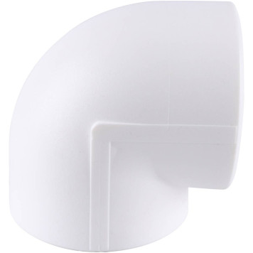 Угольник Kalde d=63 90 градусов для сварки полипропиленовых труб (белый)-1