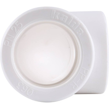 Угольник Kalde d=63 90 градусов для сварки полипропиленовых труб (белый)-6