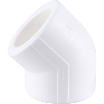Угольник Kalde d=40 45* для сварки полипропиленовых труб (белый)-3