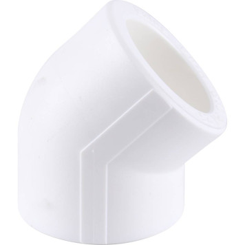 Угольник Kalde d=40 45* для сварки полипропиленовых труб (белый)-5