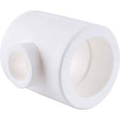 Тройник переходной Kalde 50x25x50 для полипропиленовых труб под сварку (цвет белый) (3212-tio-502550)