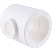 Тройник переходной Kalde 63x32x63 для полипропиленовых труб под сварку (цвет белый) (3212-tio-633263)