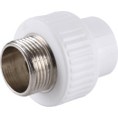 Муфта комбинированная Kalde наружняя резьба 20x3/4 для полипропиленовых труб под сварку (3222-nmo-200c00)