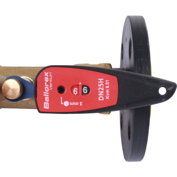 Клапан балансировочный BROEN Venturi FODRV ручной с дренажем DN 025 PN 16 Kvs=121 м3/ч-6