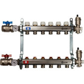 Коллектор из нержавеющей стали в сборе без расходомеров STOUT 6 выходов (SMS 0912 000006)