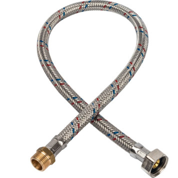 Гибкая подводка для воды STOUT SHF-НВ НР 3/8 х ВР 1/2, 600 мм