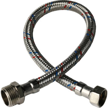 Гибкая подводка для воды STOUT SHF-НВ, НР 1/2 х ВР 3/8, 400 мм.