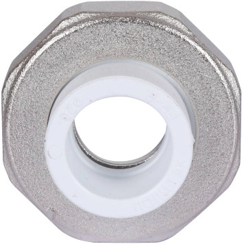 Муфта разъемная Политэк 20х1& с внутренней резьбой для полипропиленовых труб под сварку (белая)-3