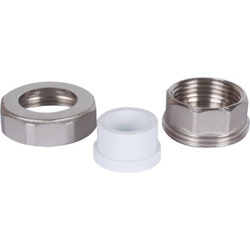 Муфта разъемная Политэк 20х1& с внутренней резьбой для полипропиленовых труб под сварку (белая)-6