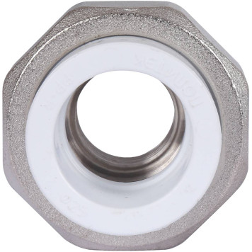 Муфта разъемная Политэк 25х1/2 для сварки полипропиленовых труб с внутренней резьбой (белая)-5