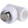 Тройник Политэк 32x1& для полипропиленовых труб с наружной резьбой (белый)