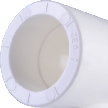 Тройник Политэк 32x3/4 для полипропиленовых труб с наружной резьбой (белый)-4