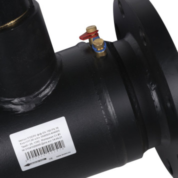 Клапан балансировочный BROEN Venturi FODRV ручной DN 150 PN 16 с рукояткой и фланцевым соединением Kvs=31700 м3/ч 3949500-606005-5