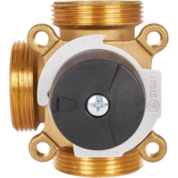 Смесительный клапан STOUT 3-х ходовой 1-1/2 дюйма, KVs 8-1
