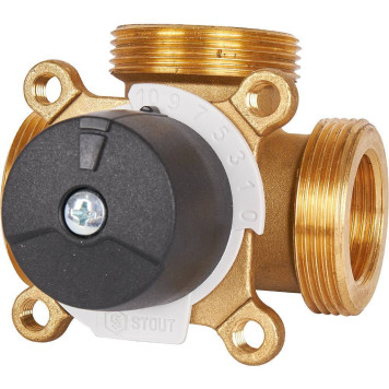 Смесительный клапан STOUT 3-х ходовой 1-1/2 дюйма, KVs 8-5