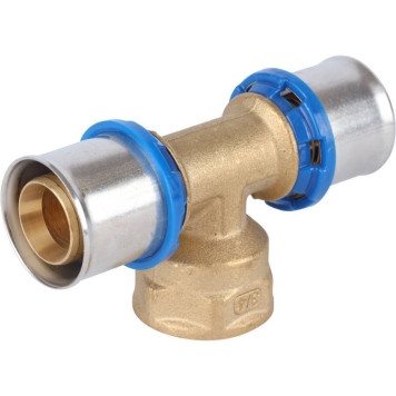 Тройник-переходник APE для металлопластиковых труб с внутренней резьбой 26х3/4х26 прессовой-4