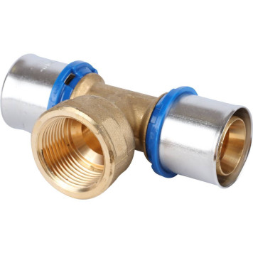 Тройник-переходник APE 32x1x32 для металлопластиковых труб прессовой с внутренней резьбой