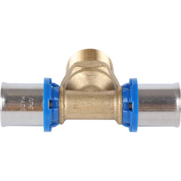 Тройник-переходник APE для металлопластиковых труб прессовой 20х3/4х20 с наружной резьбой-2