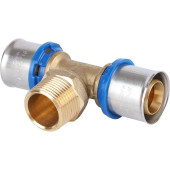 Тройник-переходник APE с наружной резьбой 26х3/4 х26 для металлопластиковых труб прессовой (ARL2004303)