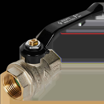 Шаровой кран BUGATTI Oregon с ручкой-рычагом из алюминия и внутренней резьбой 1&