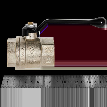 Шаровой кран BUGATTI Oregon с ручкой-рычагом из алюминия, внутренняя резьба 1 1/4&-2