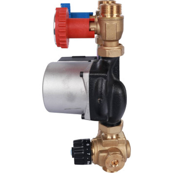 Насосная группа STOUT SDG-0002 с термостатическим смесительным клапаном и насосом Grundfos UPSO 15-65 130-2