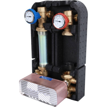 Насосная группа с теплообменником STOUT SDG-0038 34 пластины, без насоса в теплоизоляции-1