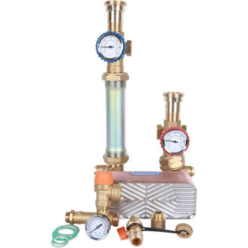 Насосная группа с теплообменником STOUT SDG-0038 34 пластины, без насоса в теплоизоляции-3