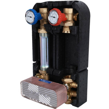 Насосная группа STOUT SDG-0038 с теплообменником 28 пластин в теплоизоляции без насоса-1