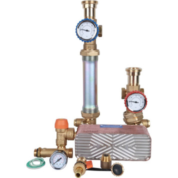 Насосная группа STOUT SDG-0038 с теплообменником 28 пластин в теплоизоляции без насоса-3