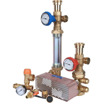 Насосная группа STOUT SDG-0038 с теплообменником 28 пластин в теплоизоляции без насоса-4