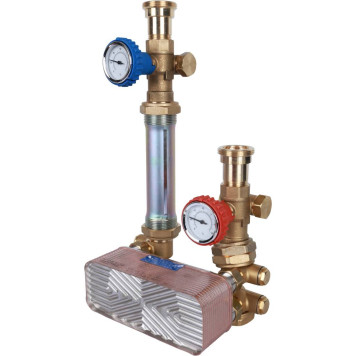 Насосная группа STOUT SDG-0038 с теплообменником 28 пластин в теплоизоляции без насоса-5