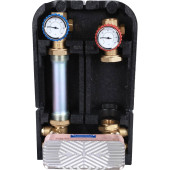 Насосная группа STOUT SDG-0038 с теплообменником 18 пластин, без насоса в теплоизоляции (SDG-0038-182501)