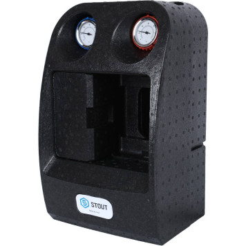 Насосная группа STOUT SDG-0038 с теплообменником 18 пластин, без насоса в теплоизоляции.-2