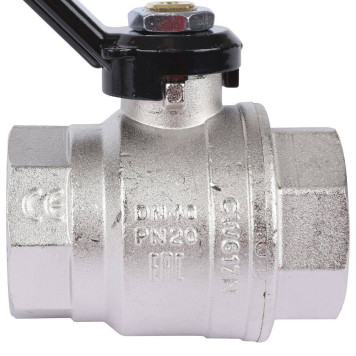 Шаровой кран BUGATTI New Jersey с ручкой-рычагом из алюминия, внутренняя резьба 1,5 дюйма-6