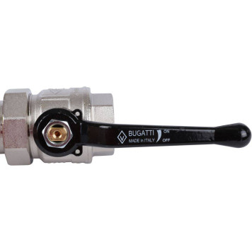 Шаровой кран BUGATTI New Jersey с полусгоном и алюминиевой ручкой-рычагом, внутренняя и наружная резьба 1,5 дюйма.-4