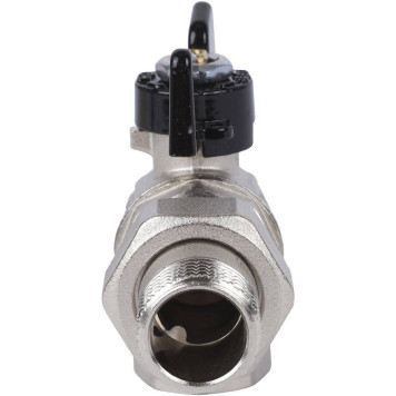 Шаровой кран BUGATTI New Jersey с полусгоном и ручкой-бабочкой, внутренняя и наружная резьба 1/2&-2