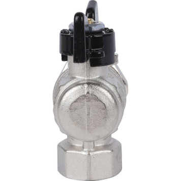 Шаровой кран BUGATTI New Jersey с полусгоном и ручкой-бабочкой, внутренняя и наружная резьба 1/2&-4