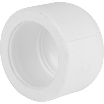 Заглушка Kalde Россия для полипропиленовых труб d=32 под сварку (белая)-2