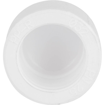 Заглушка Kalde Россия для полипропиленовых труб d=32 под сварку (белая)-3