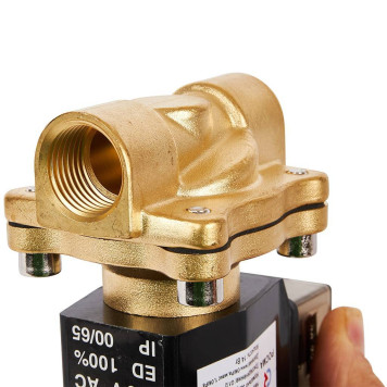 Клапан электромагнитный (соленоидный) двухходовой РОСМА 00000011325 СК-11-15 G1/2,НЗ, 220В, прямого действия, корпус - латунь, уплотнение - NBR (00000011325)-4