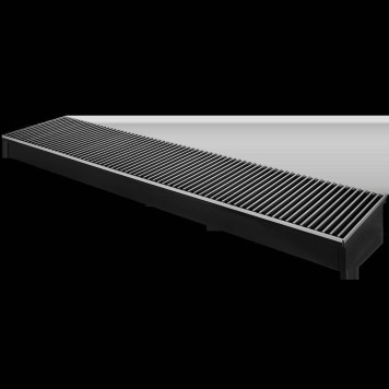 Конвектор внутрипольный ROMMER RCN 80.260.1200 (Решётка роликовая, анодированный алюминий) RCN2-1000-0826120 (RCN2-1000-0826120)-1