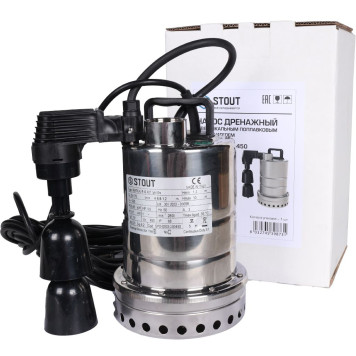 Насос дренажный STOUT с вертикальным поплавком SPD-0003-200450 (SPD-0003-200450)-7