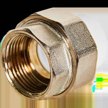 Муфта комбинированная Pro Aqua d=20-3/4 PP-R разъемная (американка) ВР Белая (PA20010)-2