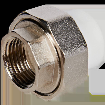 Муфта комбинированная Pro Aqua d=20-1 PP-R разъемная (американка) ВР Белая (PA20011)-1