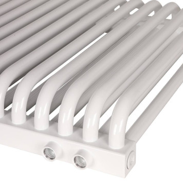 2-х трубчатый радиатор стальной ROMMER RST 2050/12 секций нижнее правое подключение RAL9016 RST-205012-020 (RST-205012-020)-6