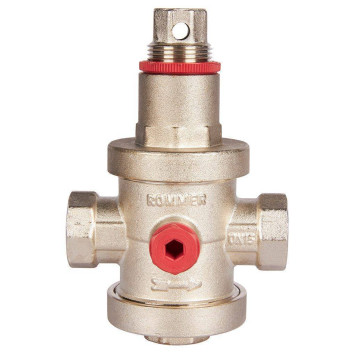 ROMMER RVS-0008-000015 ROMMER Редуктор давления PN25 вн/вн 1/2 с выходом под манометр (RVS-0008-000015)-1