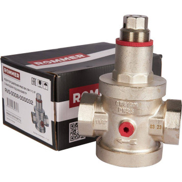 ROMMER RVS-0008-000032 ROMMER Редуктор давления PN25 вн/вн 1 1/4 с выходом под манометр (RVS-0008-000032)-9