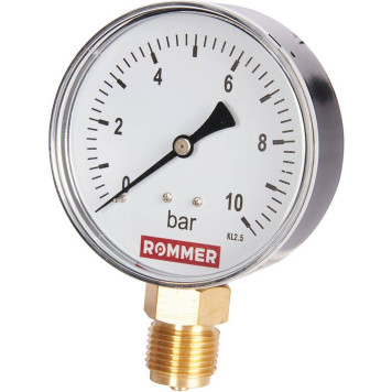 Манометр радиальный ROMMER 80 мм 1/2 (RIM-0010-801015)-1